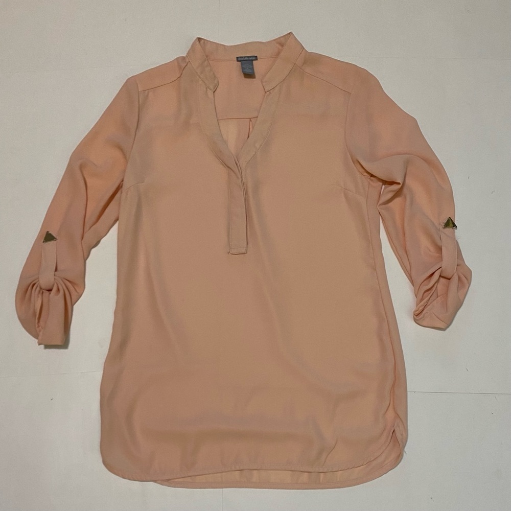 ⭐️ Charlotte Russe pink long sleeve top size small